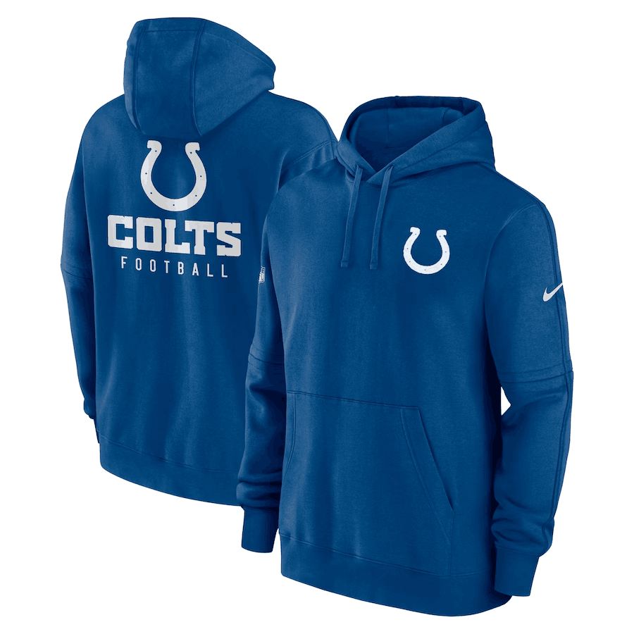 Men 2023 NFL Indianapolis Colts blue Sweatshirt style 1